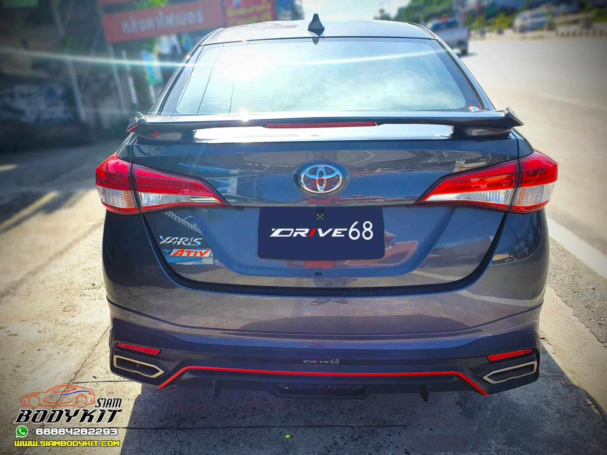Drive68 + LED Spoiler Bodykit for Toyota Yaris Ativ 2020 (COLOR)